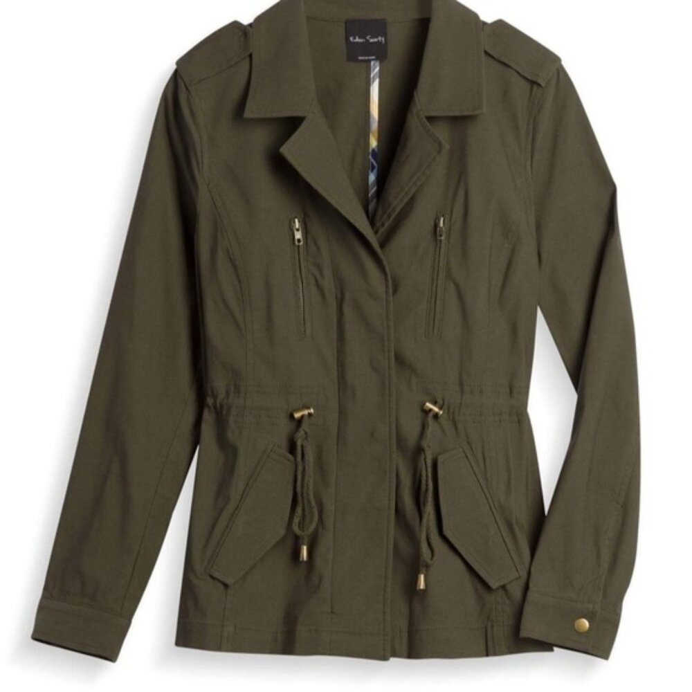 Eden Society Olive Green Jacket Size Medium